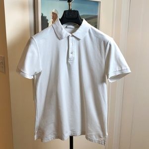 HANDVAERK Men's White Polo - Medium